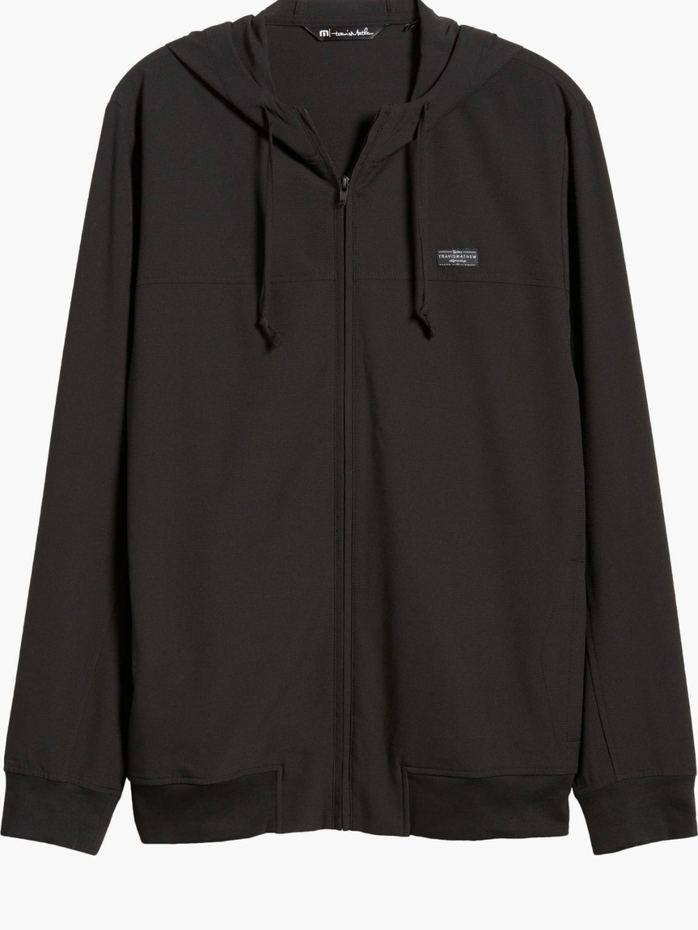 Travis Mathew Black Full-Zip Hooded Jacket